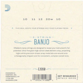 d'addario EJS60 5-string banjo strings