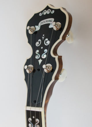 deering calico 5 string banjo