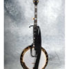 lakota black leather cradle banjo strap