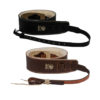 deering lambswool padded leather banjo strap