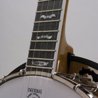 deering white lotus banjo