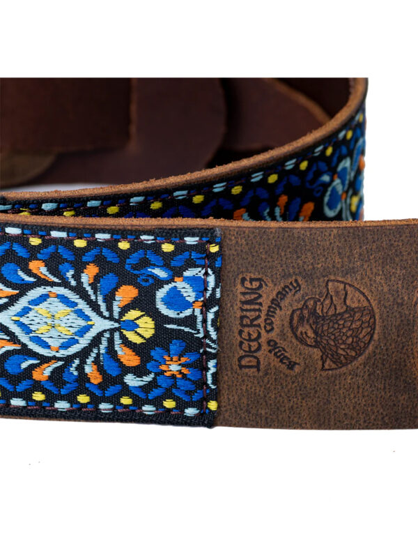 deering retro leather banjo strap
