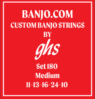 ghs set 180 medium 11-13-16-24-10 banjo strings