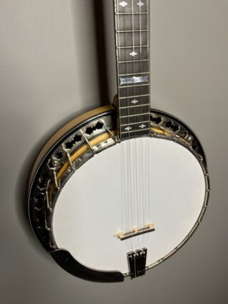 1982 Stelling White Star Blonde banjo