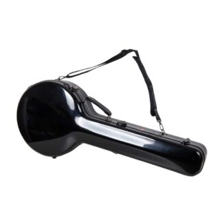 crossrock fiberglass resonator banjo case black CRF2023BJ