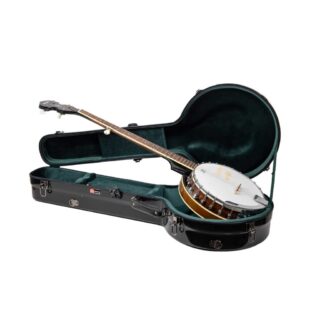 crossrock fiberglass resonator banjo case black CRF2023BJ
