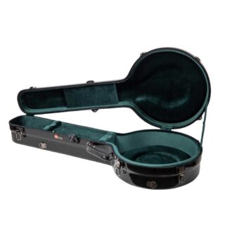 crossrock fiberglass resonator banjo case black CRF2023BJ
