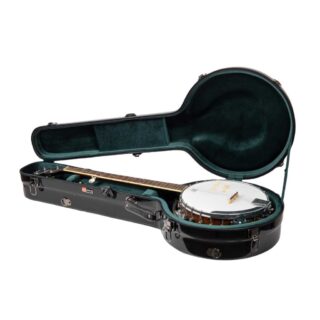 crossrock fiberglass resonator banjo case black CRF2023BJ