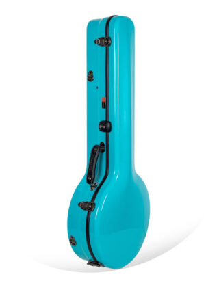 crossrock fiberglass resonator banjo case mist blue CRF2023BJ