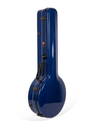 crossrock fiberglass resonator banjo case blue CRF2023BJ
