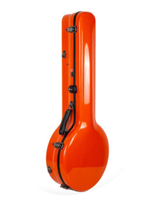 crossrock fiberglass resonator banjo case orange CRF2023BJ