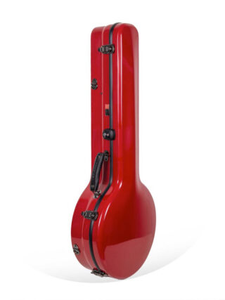 crossrock fiberglass resonator banjo case red CRF2023BJ