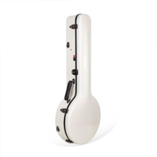 crossrock fiberglass resonator banjo case white CRF2023BJ