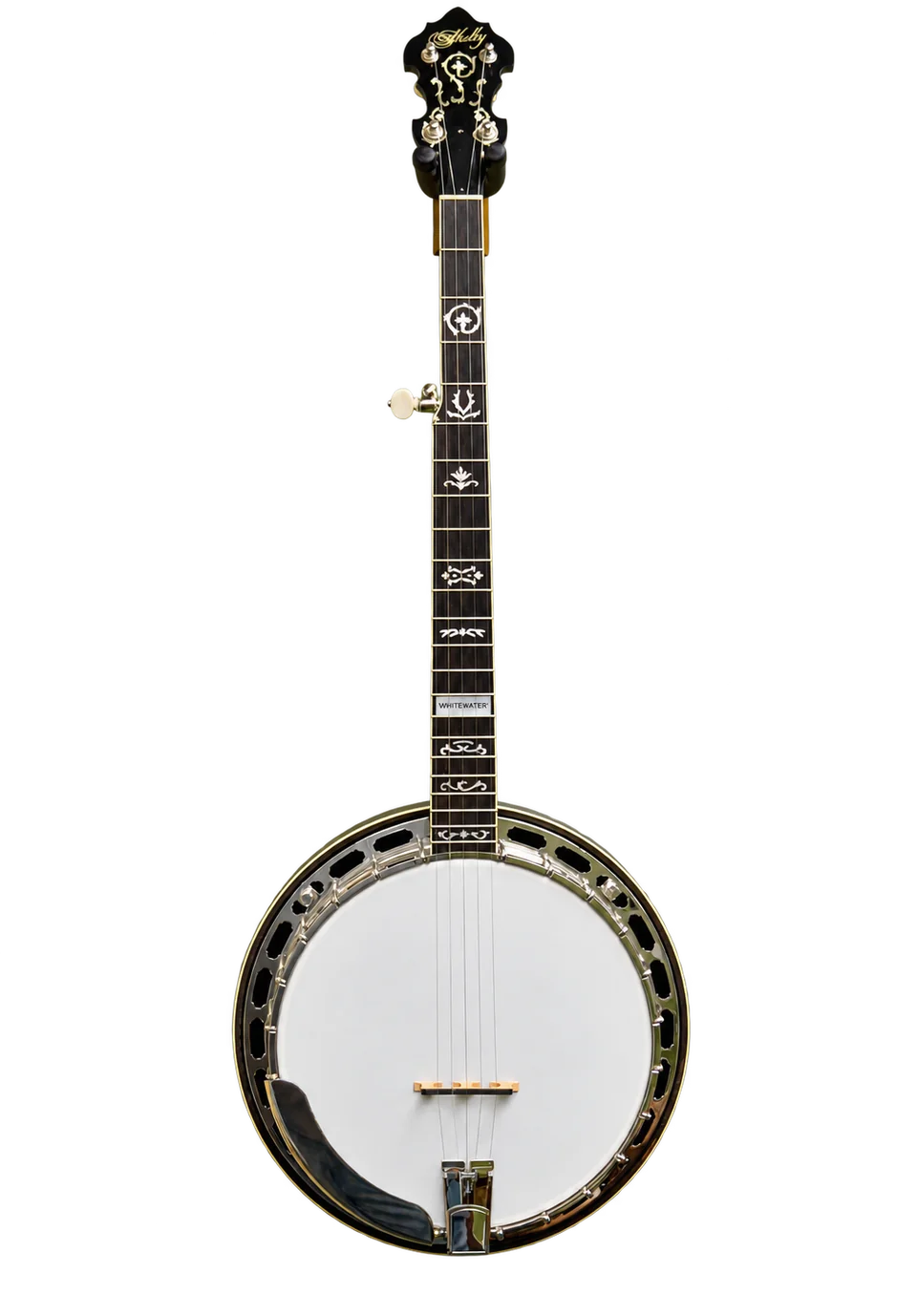 Shelby Whitewater banjo, full instrument, nickel hardware